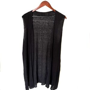 Eileen Fisher Organic Linen Sleeveless Duster Size Extra Large